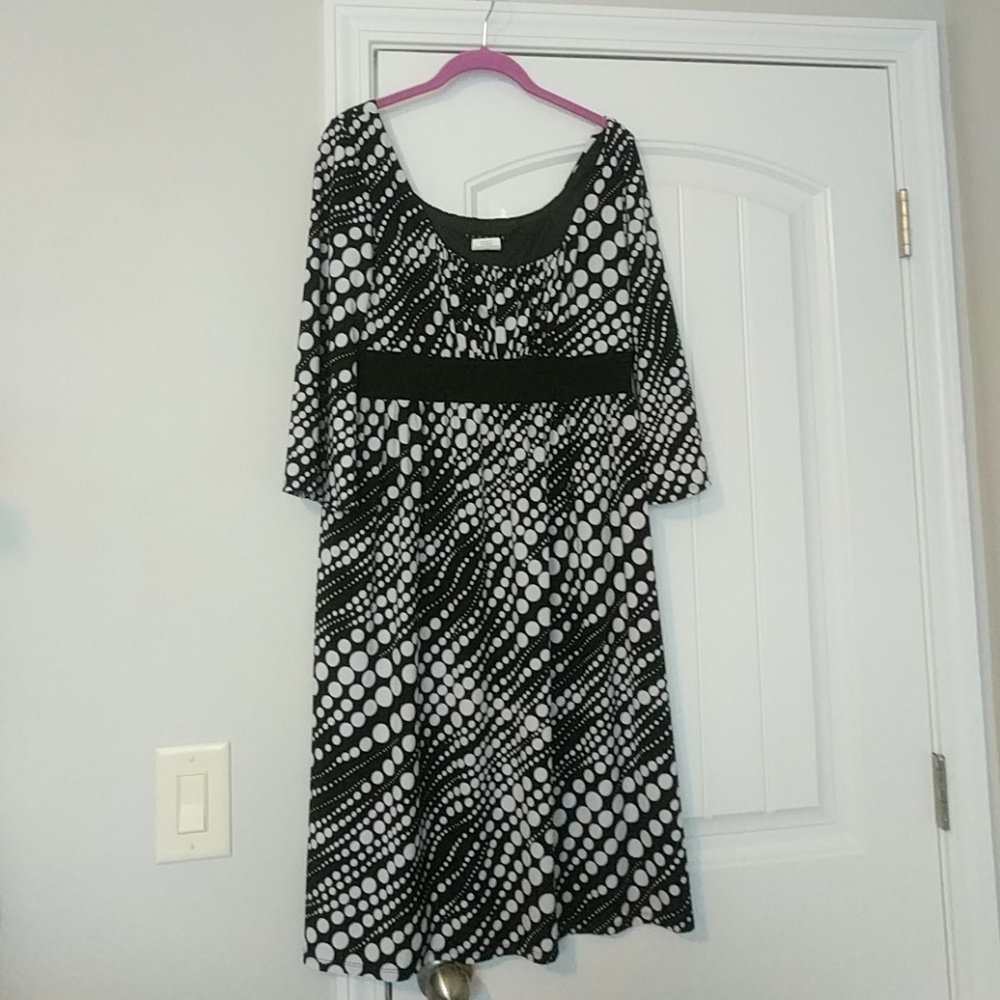 Black and White Polka Dot Dress